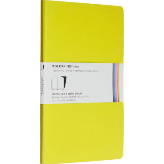 MOLESKIN Yellow & Green Plain Notebook Set A5